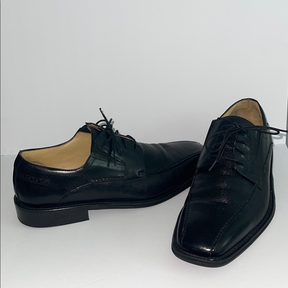 Classic Black Leather Men's Dress Shoes